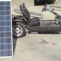 EVTraxer platform chargered from solar panels